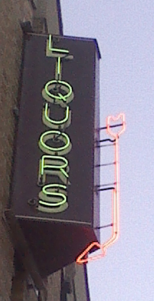 Liquor Stored Sign Restored